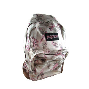 Jansport Backpack Suede Bottom Philodendron Print Right Pack Expressions 31L